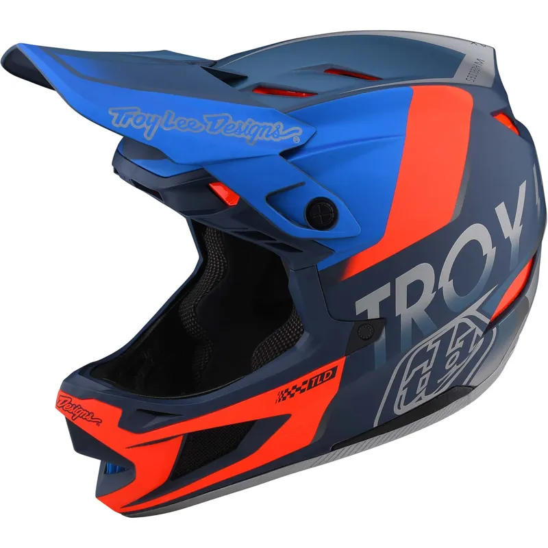 Troy Lee Designs D4 Composite Full Face MIPS MTB Helmet Slate / Red